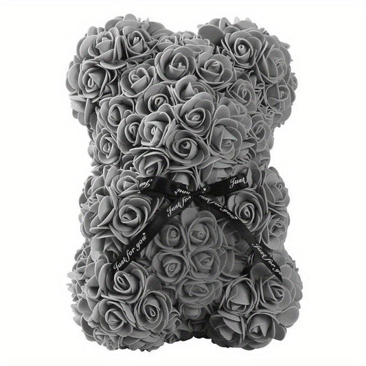 Artificial Rose Flower Bear Wedding Anniversary Boyfriend Gift