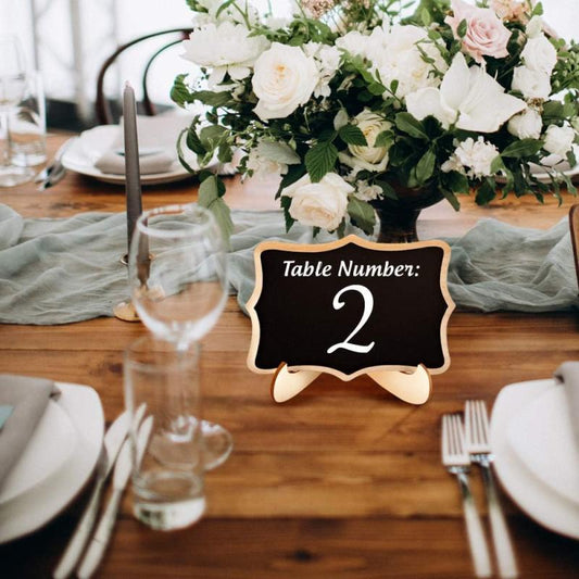10pcs Mini Chalkboard Signs with Easel Stand for Weddings Parties Events