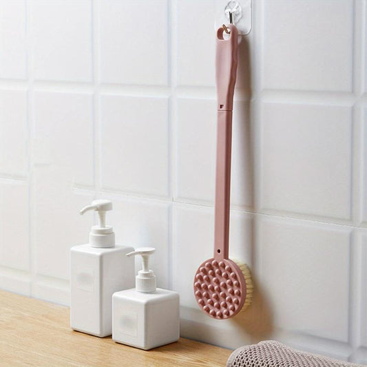 Long Handle Shower Brush Silicone Back Scrubber