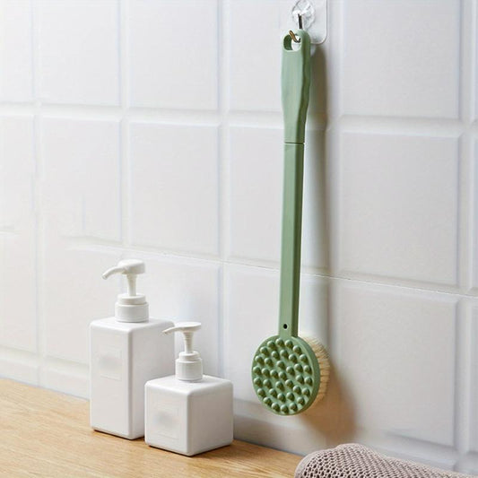 Long Handle Shower Brush Silicone Back Scrubber
