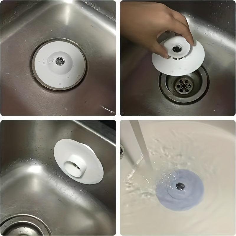 5pcs Sink Filter Floor Drain Press Type Anti-odor Closed Filter Home Essential