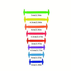 16pcs Silicone No Tie Shoelaces for Kids & Adults - Quick Shoe Lace