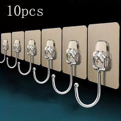 Large Adhesive Wall Hooks for Bathroom Kitchen Room - 40pcs