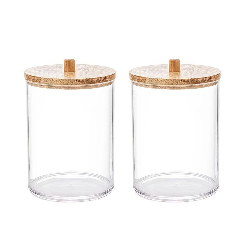 Clear Acrylic Qtip Holder Dispenser for Cotton Ball Swab Pad