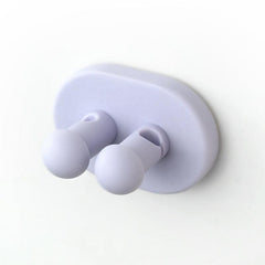 2pcs Silicone Toothbrush Holder Hook Wall Mounted Adhesive Utility Decoration