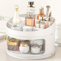 Rotating Makeup Organizer Rack Adjustable Jewelry Cosmetics