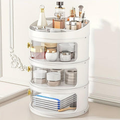 Rotating Makeup Organizer Rack Adjustable Jewelry Cosmetics