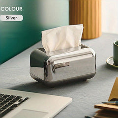 Vintage Tissue Box Cover Electroplated Tissue Box Holder Bathroom Accessories