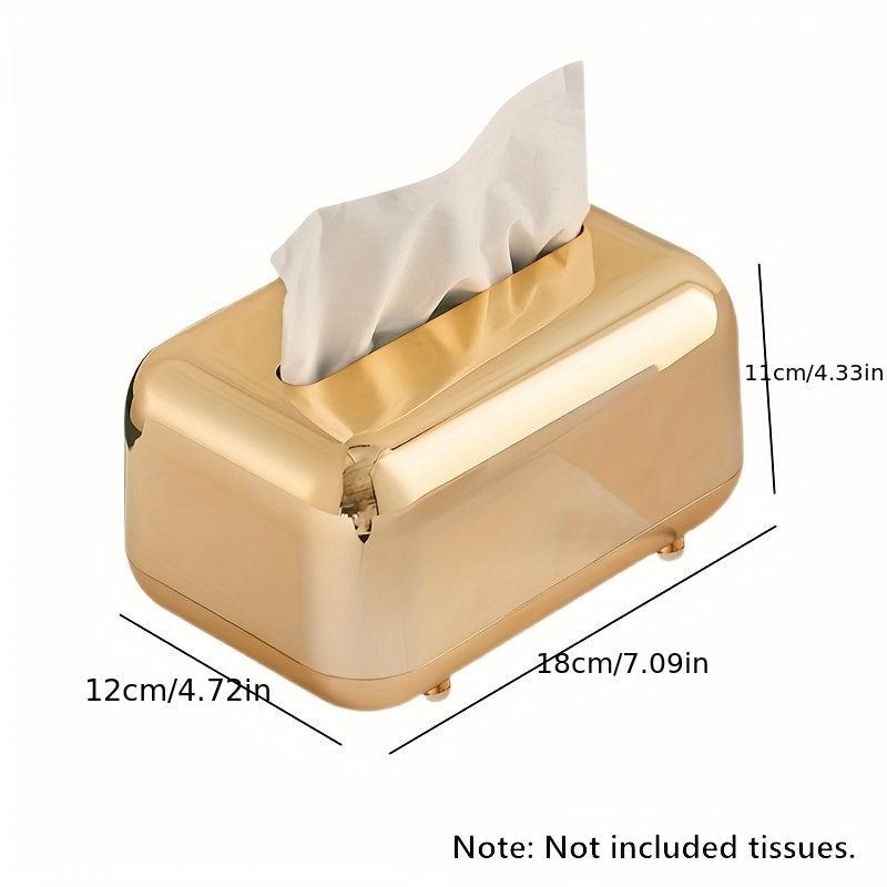Vintage Tissue Box Cover Electroplated Tissue Box Holder Bathroom Accessories