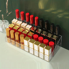 Clear Lipstick Organizer Desktop Storage Box Makeup Organizer