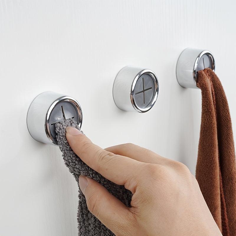 3pcs Self Adhesive Towel Rack for Kitchen and Bathroom