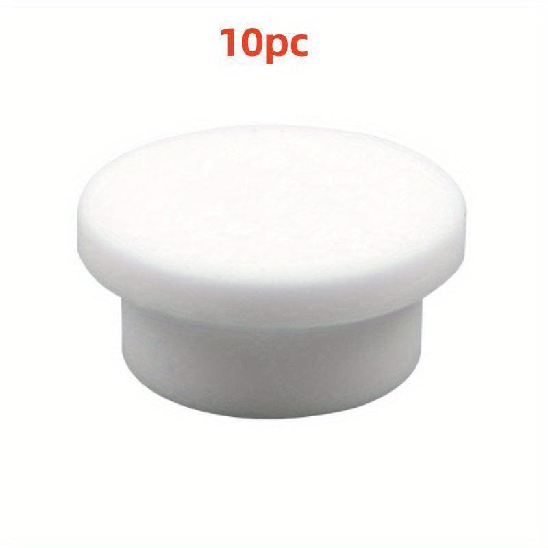 Basin Overflow Seal Cover - 10 Pack Round Sink Plug for Bathroom Cabinet