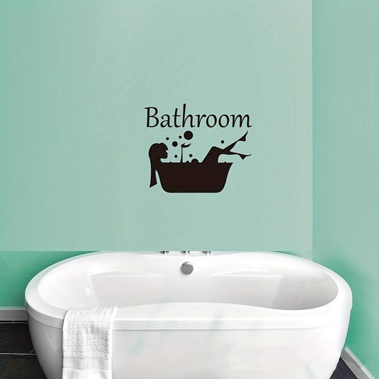 Beauty Shower Wall Sticker Self Adhesive Toilet Decoration