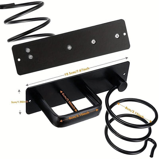 Wall Mounted Hair Dryer And Straightener Holder