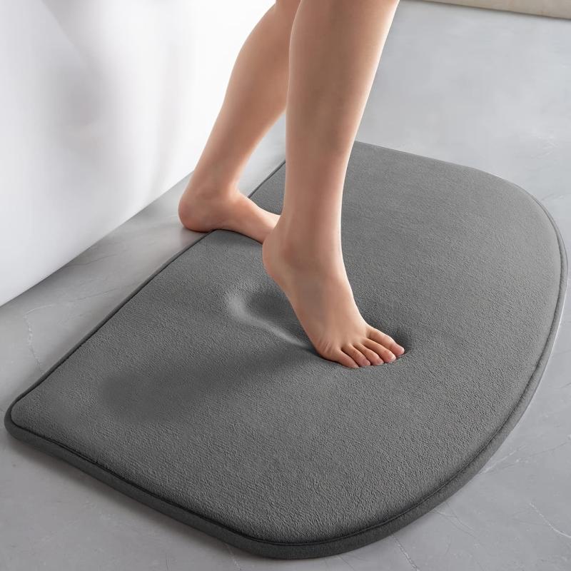 Quick Dry Absorbent Bathroom Rugs Dirt Resistant Mats