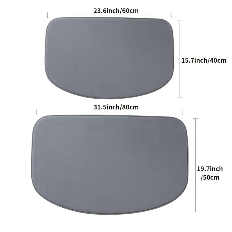 Quick Dry Absorbent Bathroom Rugs Dirt Resistant Mats