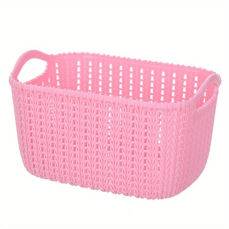 Rattan Woven Storage Basket for Home and Bathroom Organization