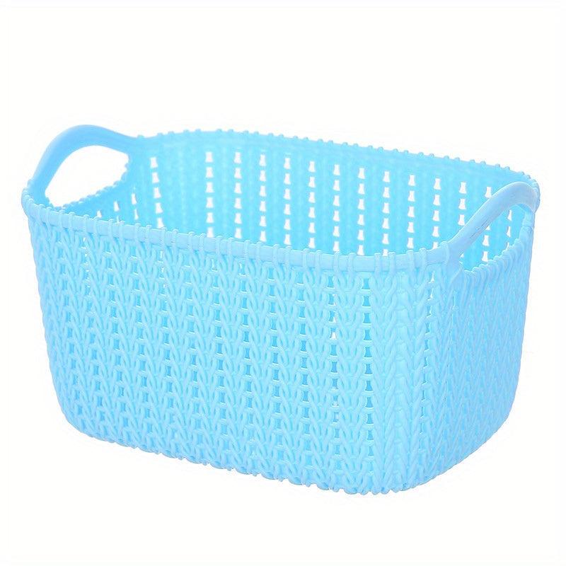 Rattan Woven Storage Basket for Home and Bathroom Organization