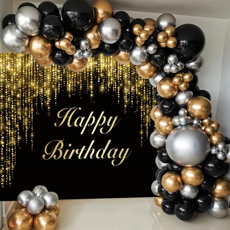 7x5ft Happy Birthday Party Backdrop Banner