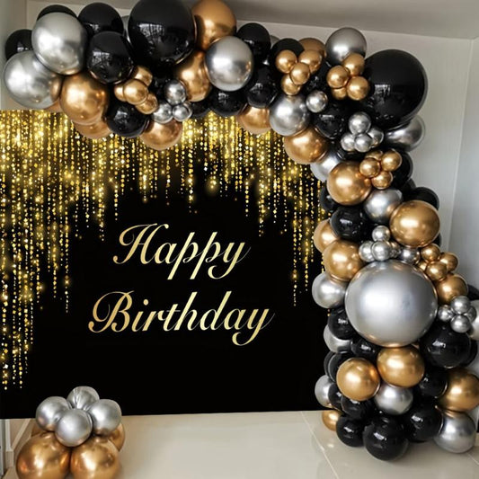 7x5ft Happy Birthday Party Backdrop Banner