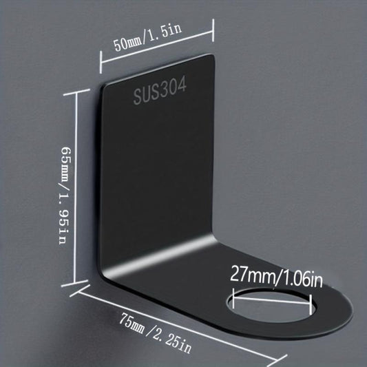 Stainless Steel Soap Dispenser Holder Self Adhesive Bathroom Toilet Rack