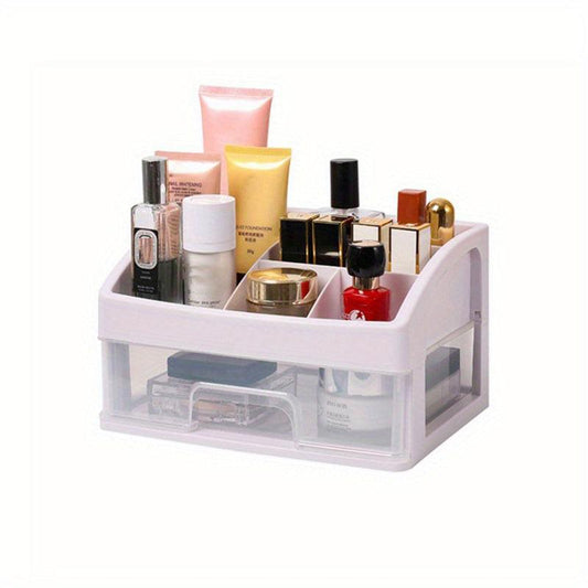Cosmetic Storage Box 4 Layer Desktop Drawer Large Capacity Shelf