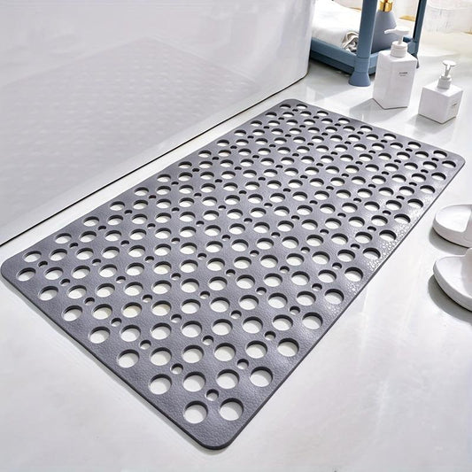 1pc Hole Bath Rug Non Slip Quick Drain Bath Mat Shower Carpet