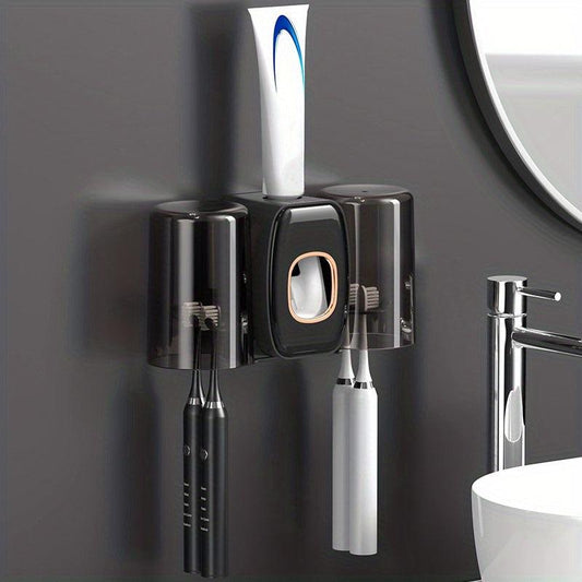 Automatic Toothpaste Squeezer Set with Wall Mounted Holder