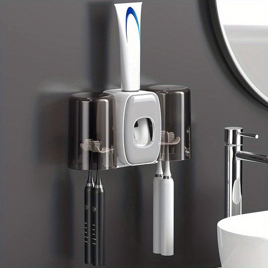 Automatic Toothpaste Squeezer Set with Wall Mounted Holder
