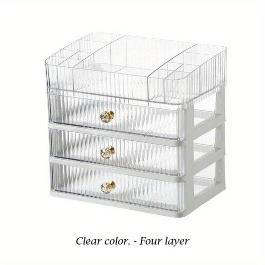 Acrylic Makeup Table Dustproof Finish Box Desktop Storage Drawer