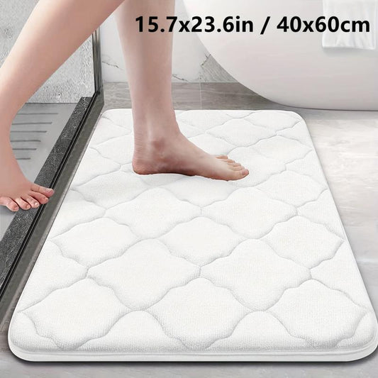 Memory Foam Bath Rug Soft Non Slip Absorbent Bath Mat
