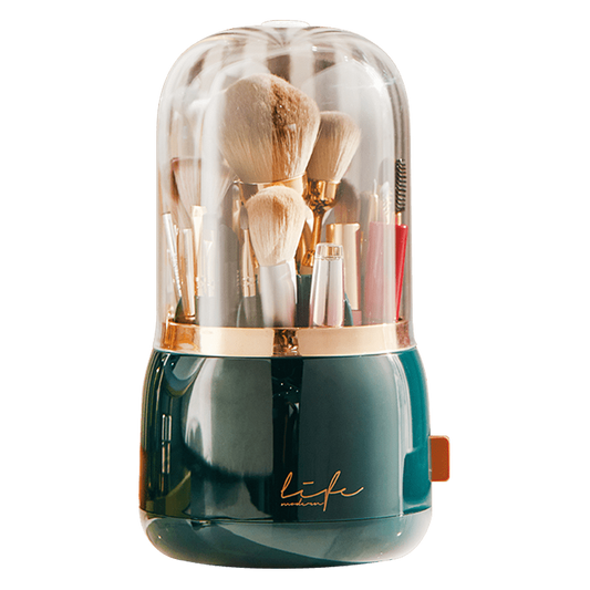 360 Rotating Makeup Brush Storage Tube Pen Holder Lipstick Storage Box