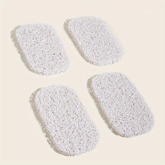4pcs Solid Dry Soap Dish Soap Saver Pad Bars Soap Holder For Shower