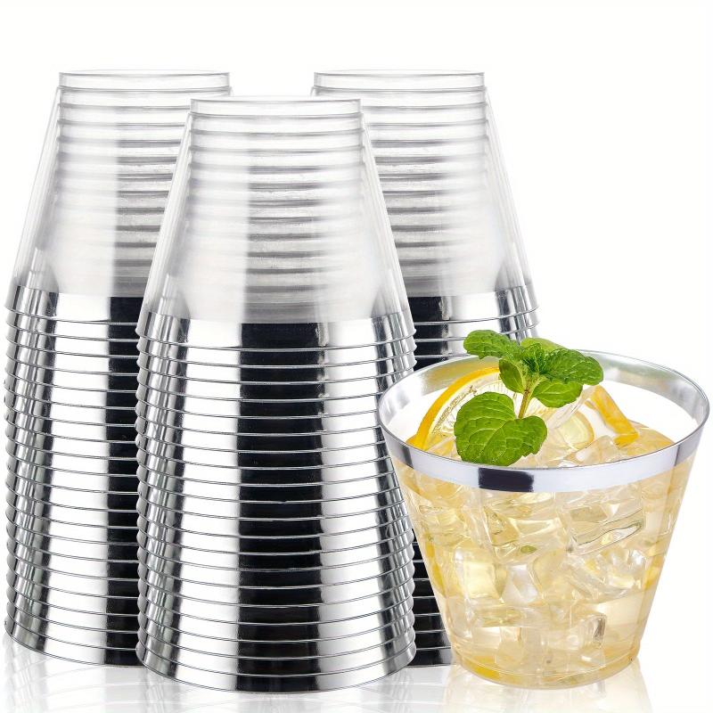 200pcs Golden Plastic Cups for Celebrations