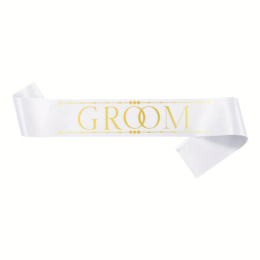 1pc Bride Groom Man Groomsman Sash Wedding Party Decoration Supplies