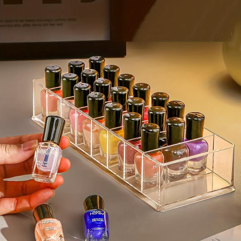 1pc Grid Cosmetic Storage Rack Nail Polish Display Rack