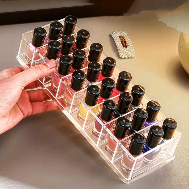 1pc Grid Cosmetic Storage Rack Nail Polish Display Rack