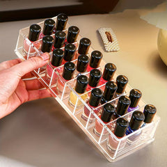 1pc Grid Cosmetic Storage Rack Nail Polish Display Rack