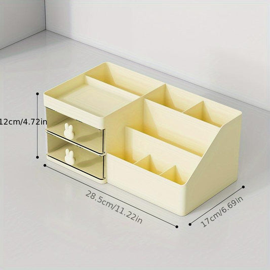 Makeup Supplies Storage Box With Drawer Transparent Dustproof