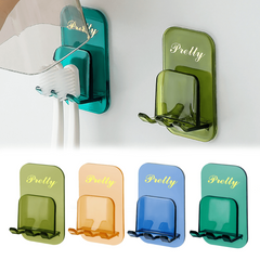 Toothbrush Holder Cup Storage Rack Wall Hanging Bathroom Accessories