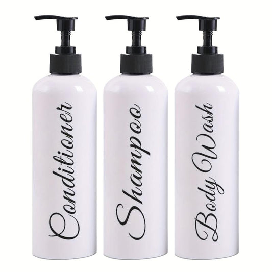 Letter Graphic Lotion Dispenser Countertop Bottle Pump Bathroom Liquid Soap