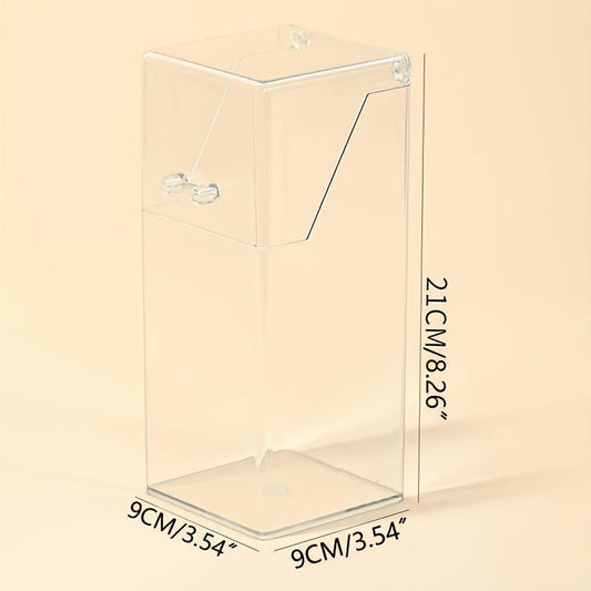 Clear Makeup Brush Organizer Large Capacity Storage Box