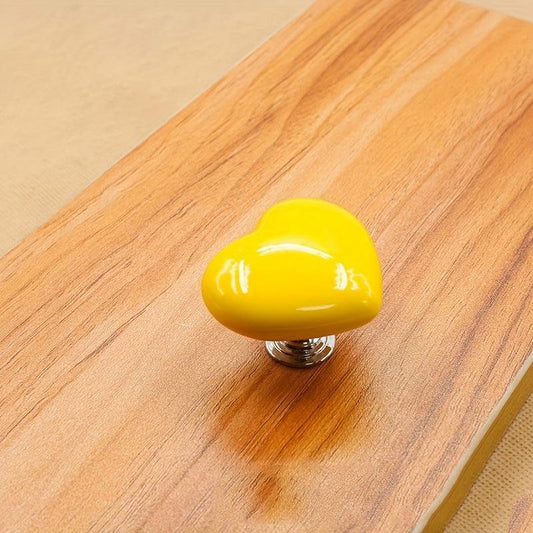 Colorful Heart Toilet Press Button Aux Fashionable Love Style