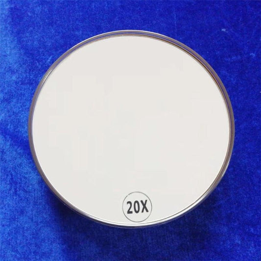 20x Magnifying Makeup Mirror 3 Suction Cups Round Magnification Cosmetics