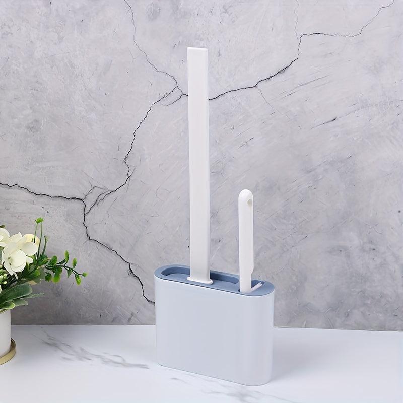 Japanese Silicone Toilet Brush Set Cleaning Brush No Dead Corners Household