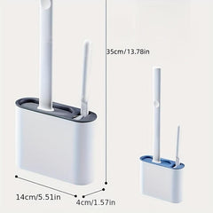 Japanese Silicone Toilet Brush Set Cleaning Brush No Dead Corners Household