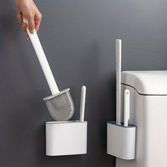 Japanese Silicone Toilet Brush Set Cleaning Brush No Dead Corners Household