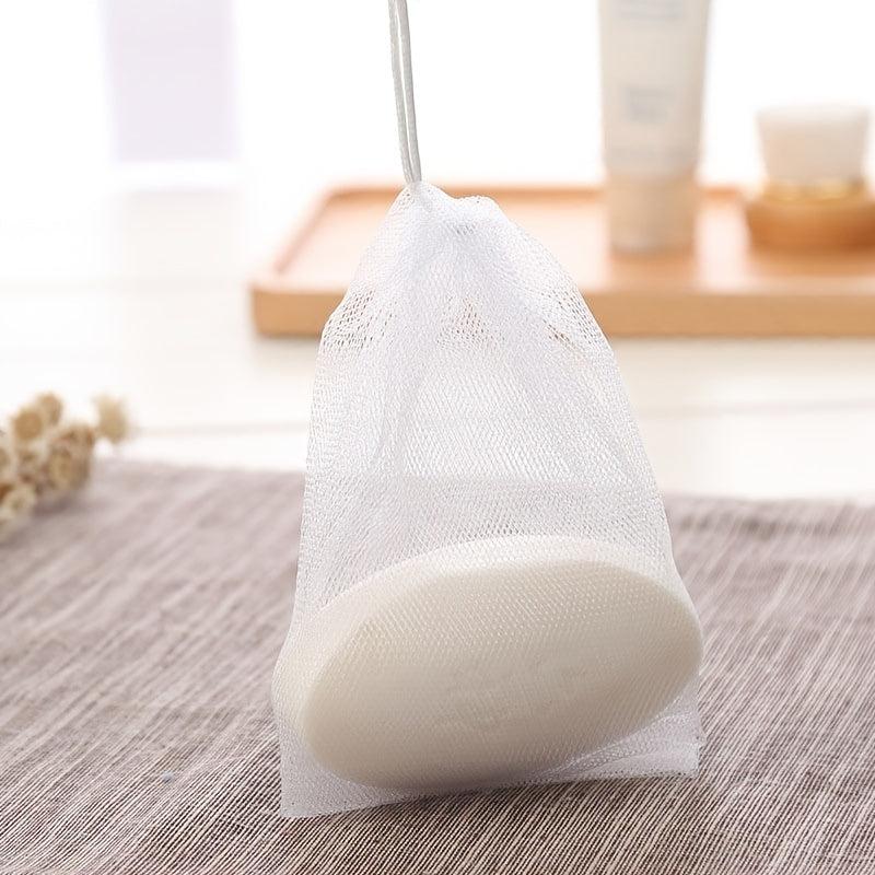 5pcs Foam Mesh Face Cleanser Soap Bag Hand Soap Bubble Mesh