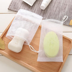 5pcs Foam Mesh Face Cleanser Soap Bag Hand Soap Bubble Mesh
