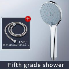 Shower Booster Handheld Shower Head Adjustable Gear Bathroom Accessory